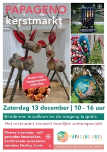Kerstmarkt in het Papageno Huis Laren